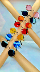 Lennon Style w/ Funky Bridge Sunglasses
