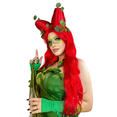 Poison Deluxe Red Villain Wig