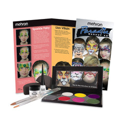 Mehron Paradise Face Painting Water Activated Aqua Makeup Kit