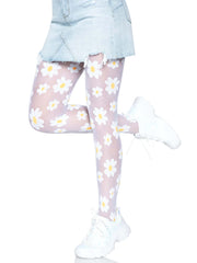 Cute Daisy Sheer Nylon Tights