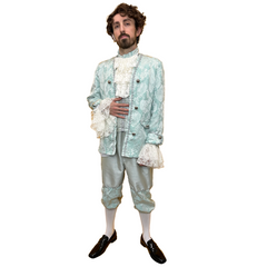 Light Blue Mint Colonial Lord Edward Men's Adult Costume