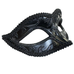 Small Black Venetian Mask