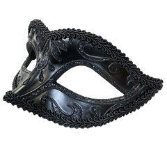 Small Black Venetian Mask