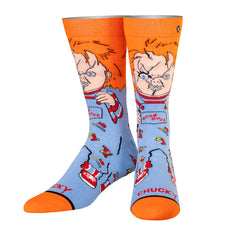 Good Guy Chucky Doll 360 Crew Length Socks