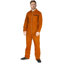 Men's Orange Prisoner Jumpsuit