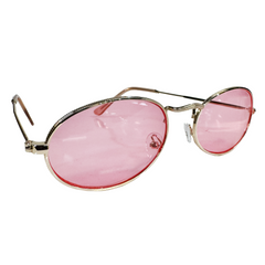 Oval Shaped Glasses W/ Dark Lens
