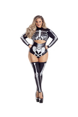 Glow In The Dark Sexy Skeleton Women's Costume
