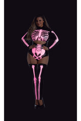 Glow In The Dark Sexy Skeleton Women's Costume