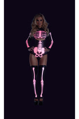 Glow In The Dark Sexy Skeleton Women's Costume