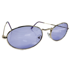 Oval Shaped Glasses W/ Dark Lens
