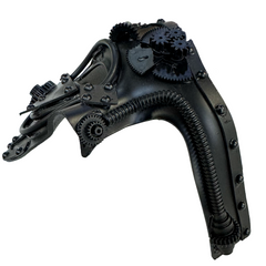 Black Matte Steampunk Phantom Mask