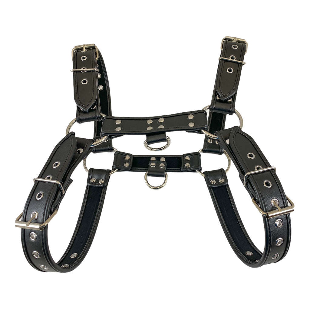 Black Buckle Bulldog Harness