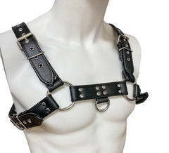 Black Buckle Bulldog Harness