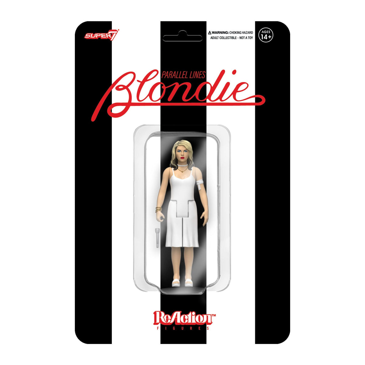 Blondie: 3.75" Debbie Harry Parallel Lines ReAction Collectible Action Figure w/ Microphone