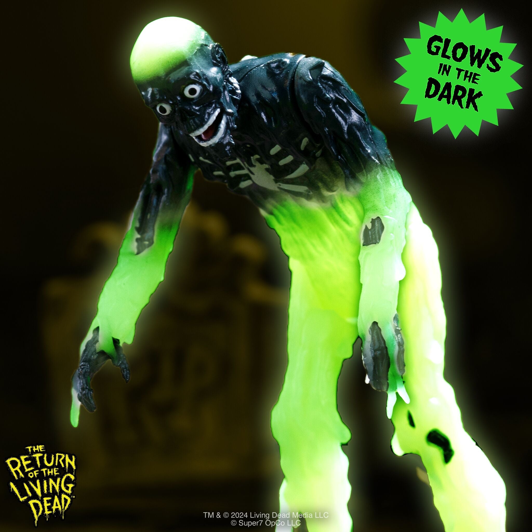 Return of The Living Dead: 3.75" Tarman Glow in The Dark ReAction Collectible Action Figure