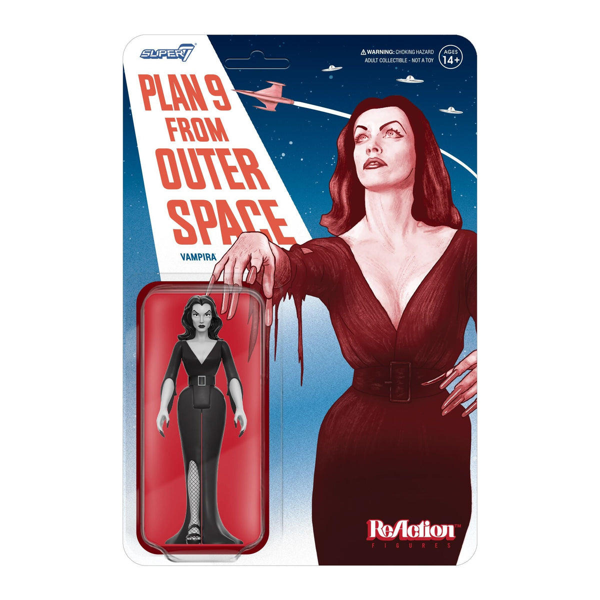 Plan 9 From Outer Space: 3.75" Vampira Grayscale ReAction Collectible Action Figure