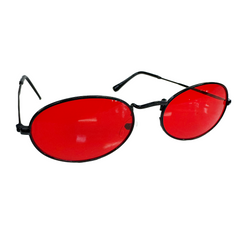 Oval Shaped Glasses W/ Dark Lens