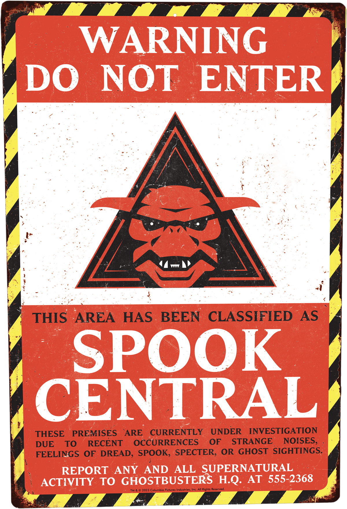 Ghostbusters: Spook Central Metal Sign