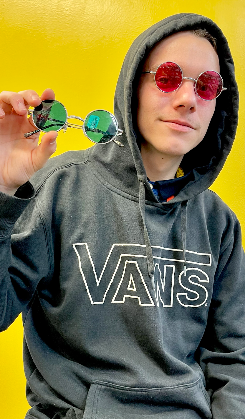 Lennon Style Color Lens Sunglasses