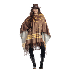 Cowboy Poncho Adult Unisex Costume