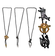 Metal Cowboy Bolo Tie