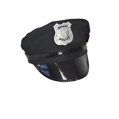 Black Special Police Cap