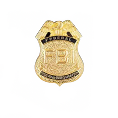 Gold FBI Badge