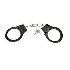 Dark Metal Handcuffs & Key Set