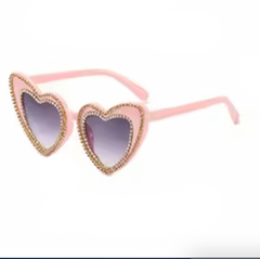 Double Heart Shaped Sunglasses