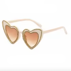 Double Heart Shaped Sunglasses