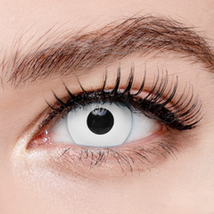 Pinky Paradise White UV Reactive Eye Contacts