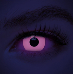 Pinky Paradise Pink UV Reactive Eye Contacts