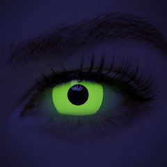 Pinky Paradise Yellow UV Reactive Eye Contacts
