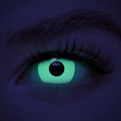 Pinky Paradise Green UV Reactive Eye Contacts