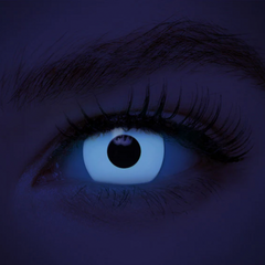 Pinky Paradise Blue UV Reactive Eye Contacts