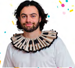 Crazy Clown Ruffle Collar