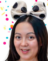 Crazy Clown Bow Headband