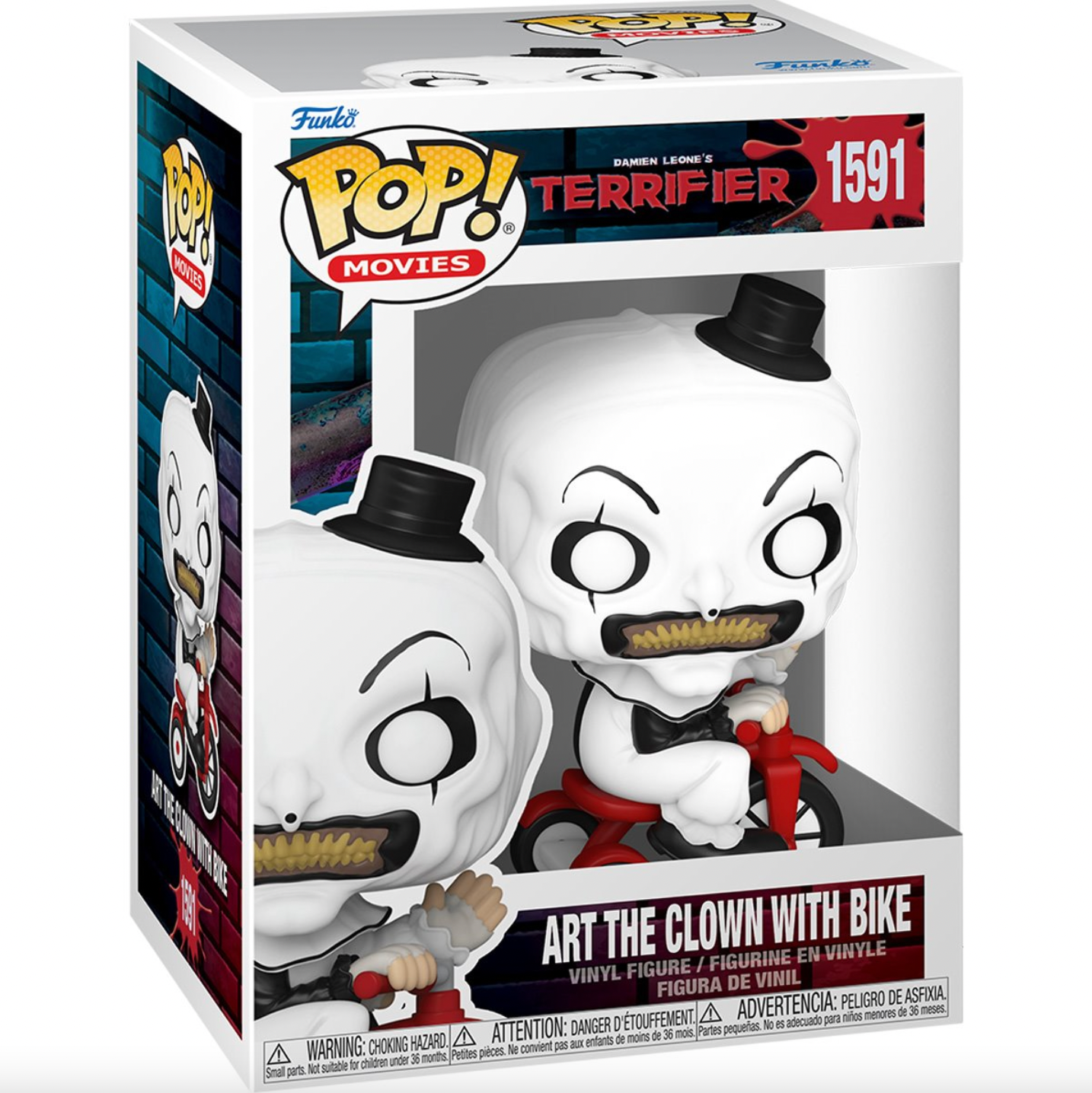 Terrifier Art the Clown with Bike Funko Pop! Vinyl Figure