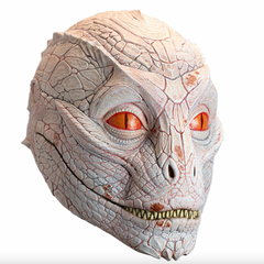 Pale Lizard Man Latex Mask
