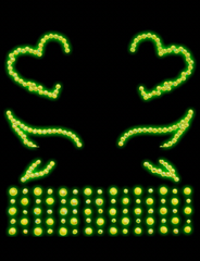 Ayla Glow in the Dark Face Jewels Sticker