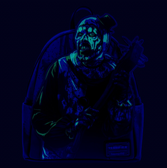 Terrifier Art the Clown Blood Splatter Glow-in-the-Dark Mini-Backpack