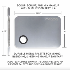 Stainless Steel Artist Mixing Palette with Spatula