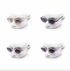 Mini Teardrop Rhinestone Sunglasses