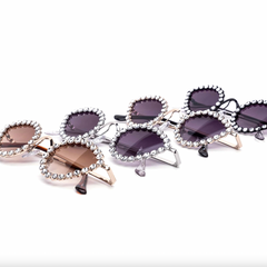 Mini Teardrop Rhinestone Sunglasses