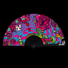 Meanie Queenie Blacklight Large Folding Fan
