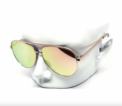 Oversized Mirror Aviator Sunglasses