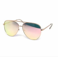 Oversized Mirror Aviator Sunglasses