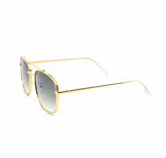 Luxury Rounded Square Aviator Gradient Sunglasses