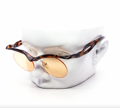 Oval Festival Semi-Rimless Sunglasses