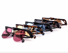 Oval Festival Semi-Rimless Sunglasses